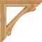 Ekena Millwork Legacy Slat Rough Sawn Bracket w/ Offset Brace, Western Red Cedar, 8"W x 42"D x 42"H BKT0806X42X42LEC06RWR - alternate 4